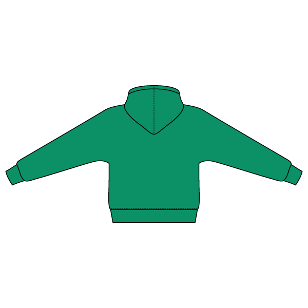 The Drop Cut Fleece Hooded Dolman Sweatshirt