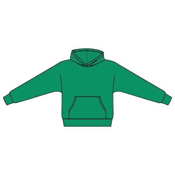 The Drop Cut Fleece Hooded Dolman Sweatshirt