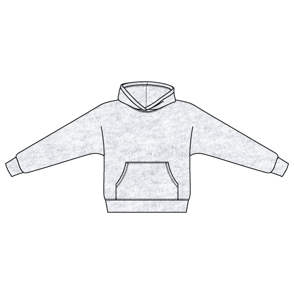 The Drop Cut Fleece Hooded Dolman Sweatshirt
