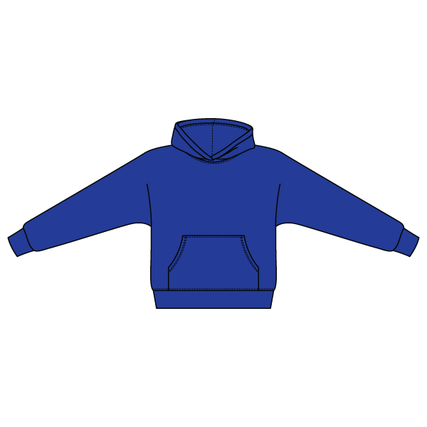 The Drop Cut Fleece Hooded Dolman Sweatshirt