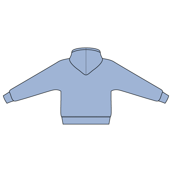 The Drop Cut Fleece Hooded Dolman Sweatshirt
