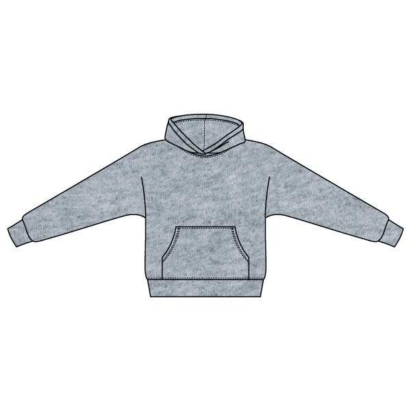The Drop Cut Fleece Hooded Dolman Sweatshirt