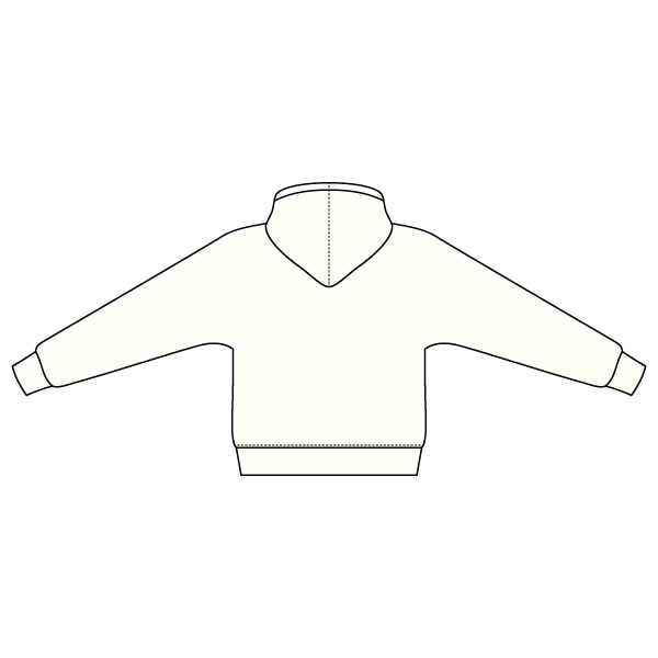 The Drop Cut Fleece Hooded Dolman Sweatshirt
