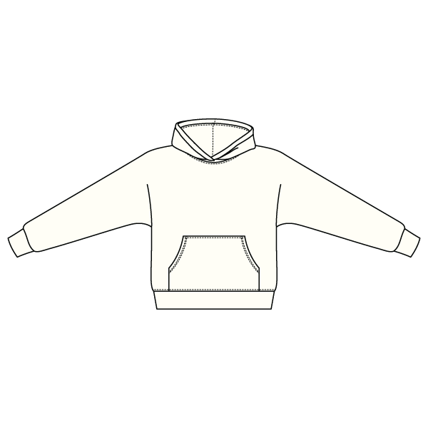 The Drop Cut Fleece Hooded Dolman Sweatshirt