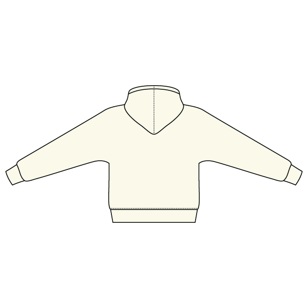 The Drop Cut Fleece Hooded Dolman Sweatshirt
