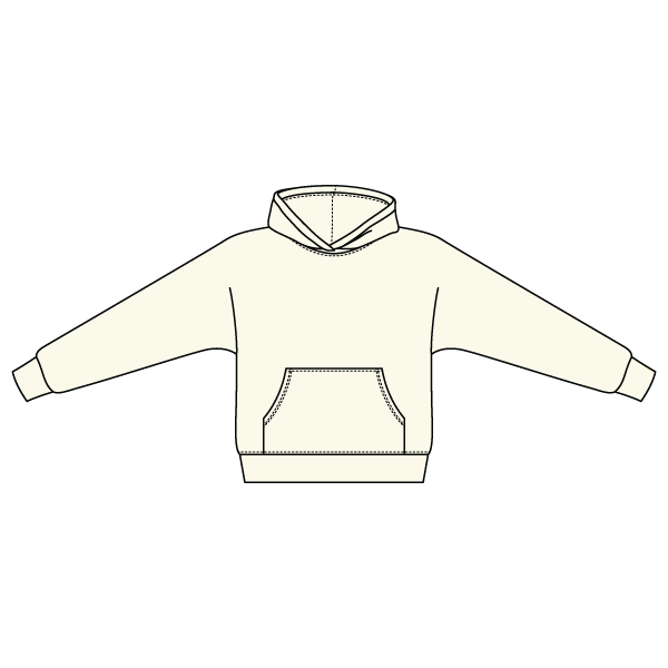 The Drop Cut Fleece Hooded Dolman Sweatshirt