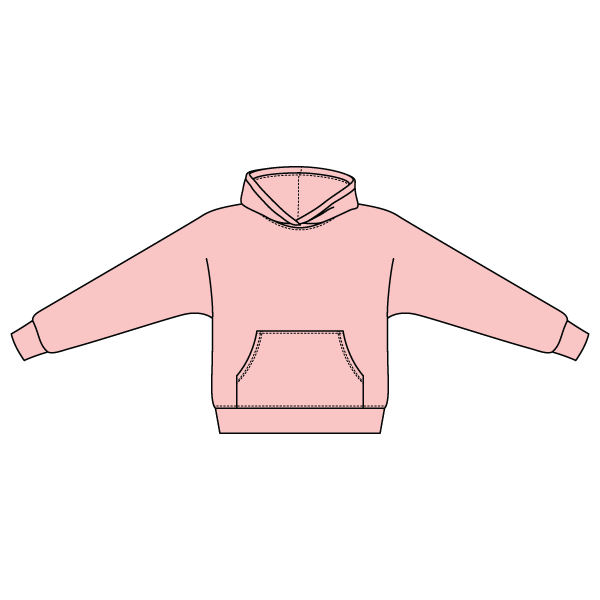 The Drop Cut Fleece Hooded Dolman Sweatshirt