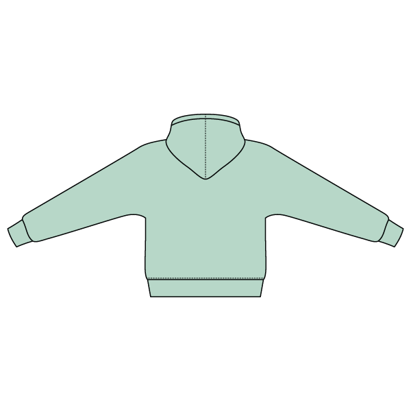 The Drop Cut Fleece Hooded Dolman Sweatshirt