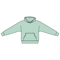 The Drop Cut Fleece Hooded Dolman Sweatshirt