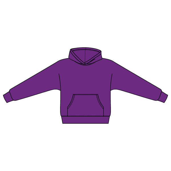 The Drop Cut Fleece Hooded Dolman Sweatshirt