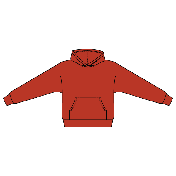 The Drop Cut Fleece Hooded Dolman Sweatshirt