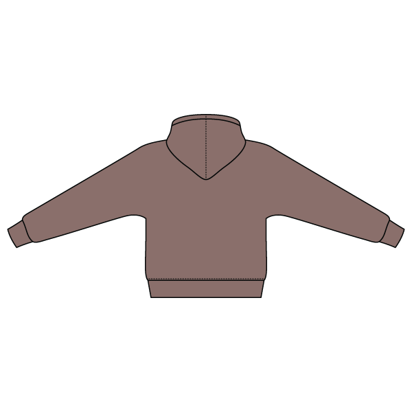 The Drop Cut Fleece Hooded Dolman Sweatshirt