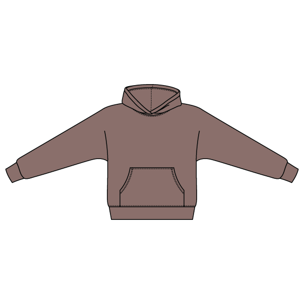 The Drop Cut Fleece Hooded Dolman Sweatshirt