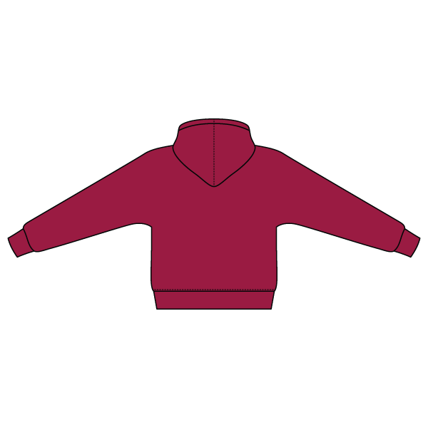The Drop Cut Fleece Hooded Dolman Sweatshirt