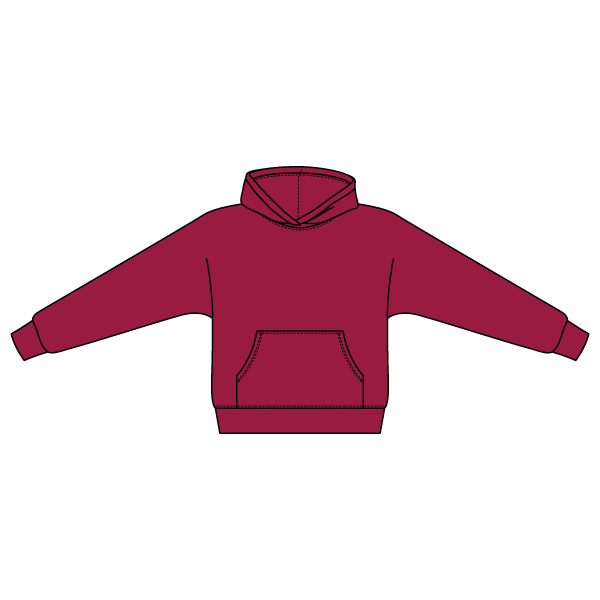 The Drop Cut Fleece Hooded Dolman Sweatshirt