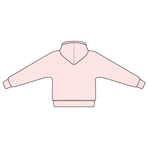 The Drop Cut Fleece Hooded Dolman Sweatshirt
