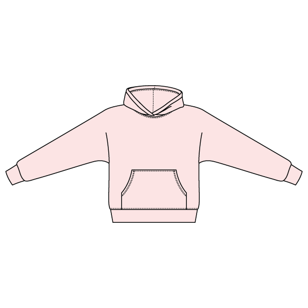 The Drop Cut Fleece Hooded Dolman Sweatshirt