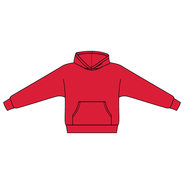 The Drop Cut Fleece Hooded Dolman Sweatshirt