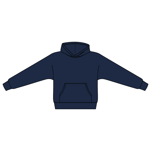 The Drop Cut Fleece Hooded Dolman Sweatshirt