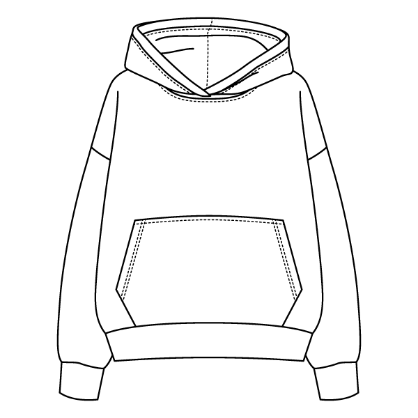 The Drop Cut Fleece Hooded Sweatshirt
