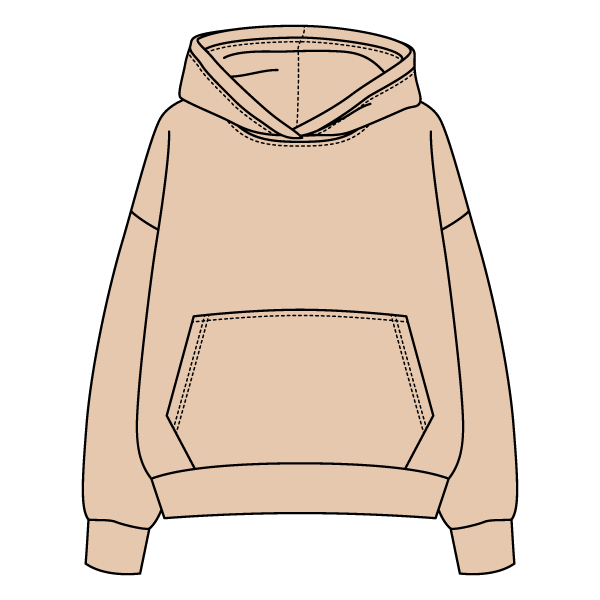 The Drop Cut Fleece Hooded Sweatshirt