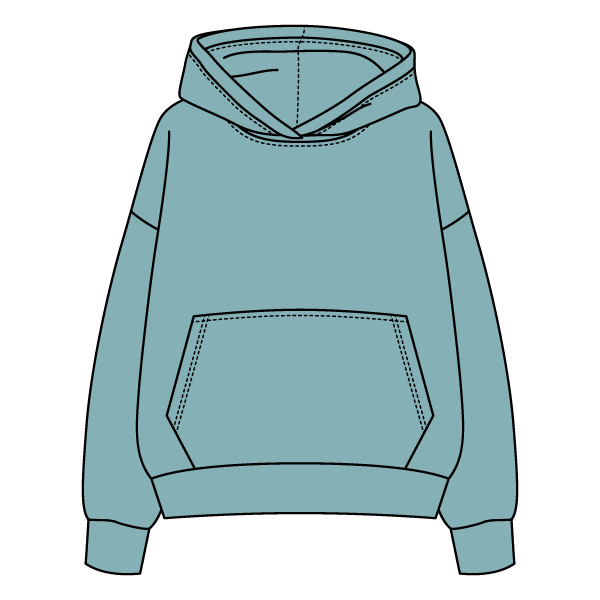 The Drop Cut Fleece Hooded Sweatshirt