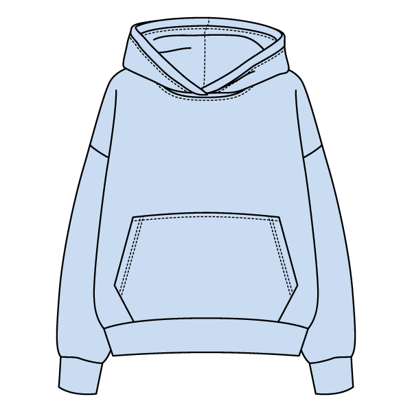 The Drop Cut Fleece Hooded Sweatshirt