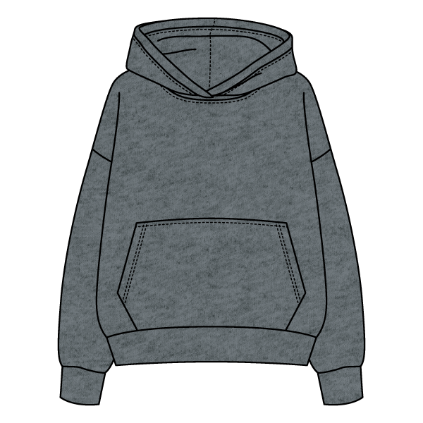 The Drop Cut Fleece Hooded Sweatshirt