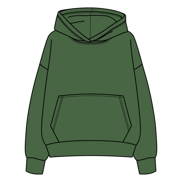 The Drop Cut Fleece Hooded Sweatshirt
