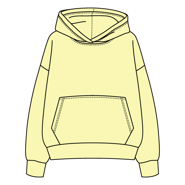 The Drop Cut Fleece Hooded Sweatshirt