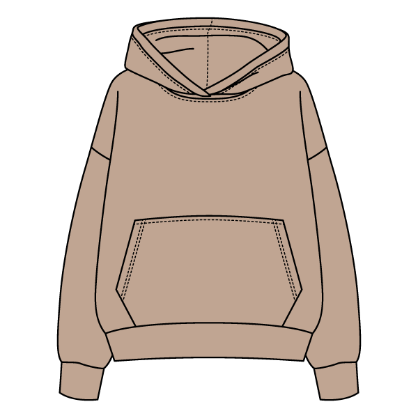 The Drop Cut Fleece Hooded Sweatshirt