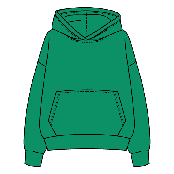 The Drop Cut Fleece Hooded Sweatshirt