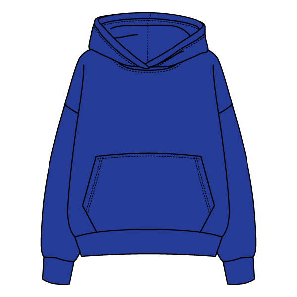 The Drop Cut Fleece Hooded Sweatshirt