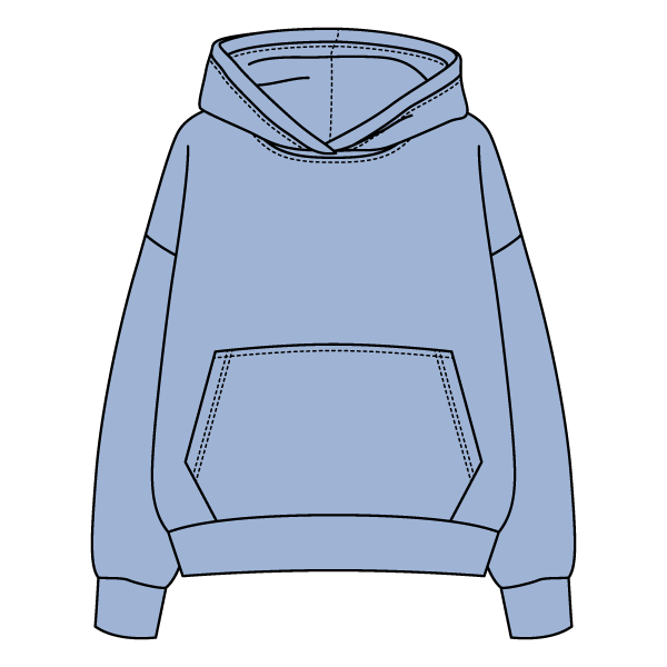 The Drop Cut Fleece Hooded Sweatshirt