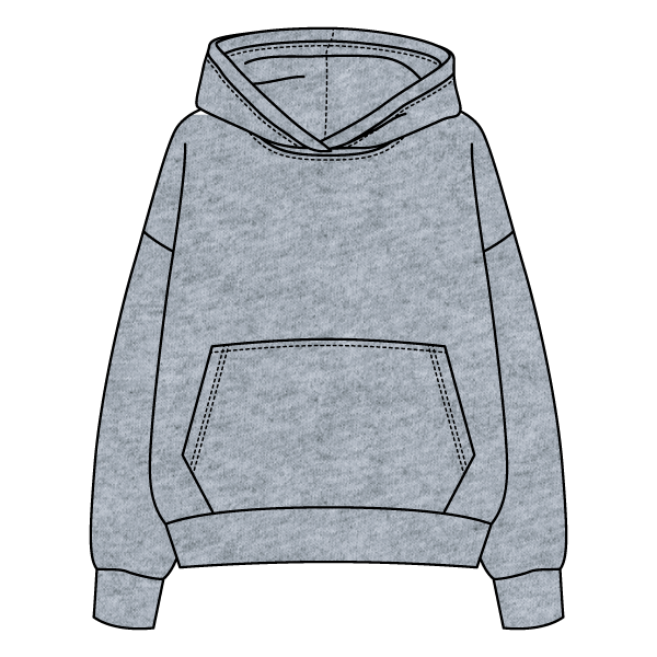 The Drop Cut Fleece Hooded Sweatshirt