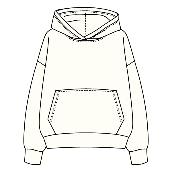 The Drop Cut Fleece Hooded Sweatshirt