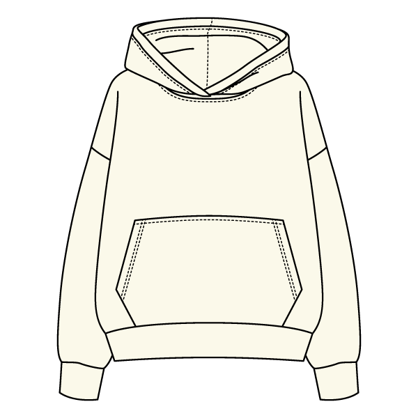 The Drop Cut Fleece Hooded Sweatshirt