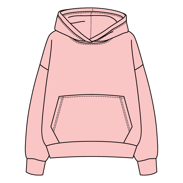 The Drop Cut Fleece Hooded Sweatshirt