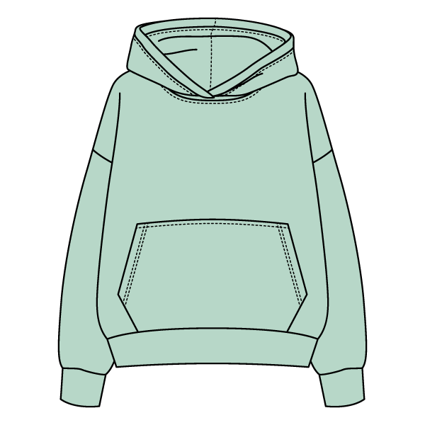 The Drop Cut Fleece Hooded Sweatshirt