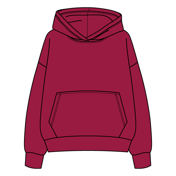 The Drop Cut Fleece Hooded Sweatshirt