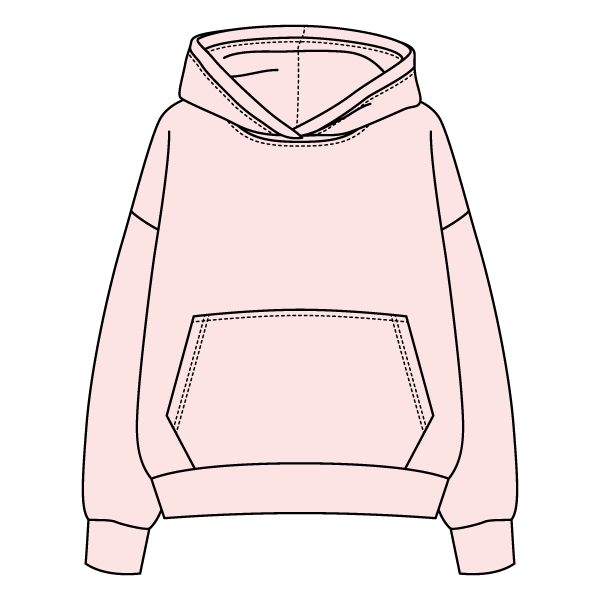The Drop Cut Fleece Hooded Sweatshirt