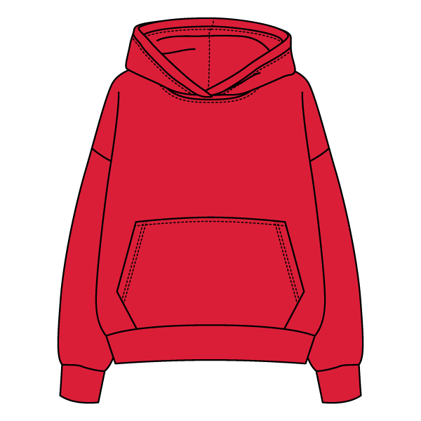 The Drop Cut Fleece Hooded Sweatshirt