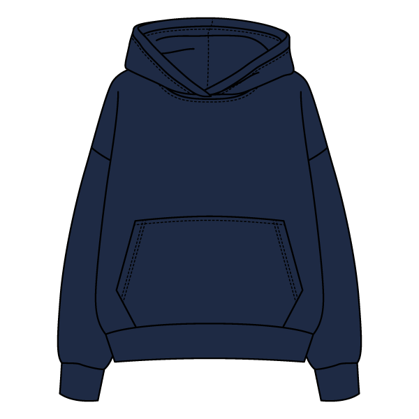 The Drop Cut Fleece Hooded Sweatshirt