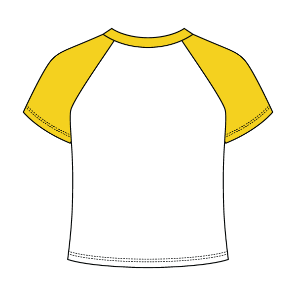Baseball Ribbed Crop Tee