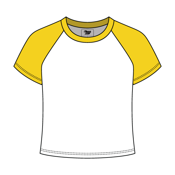 Baseball Ribbed Crop Tee