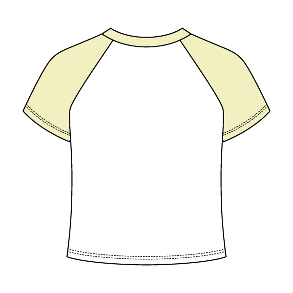 Baseball Ribbed Crop Tee