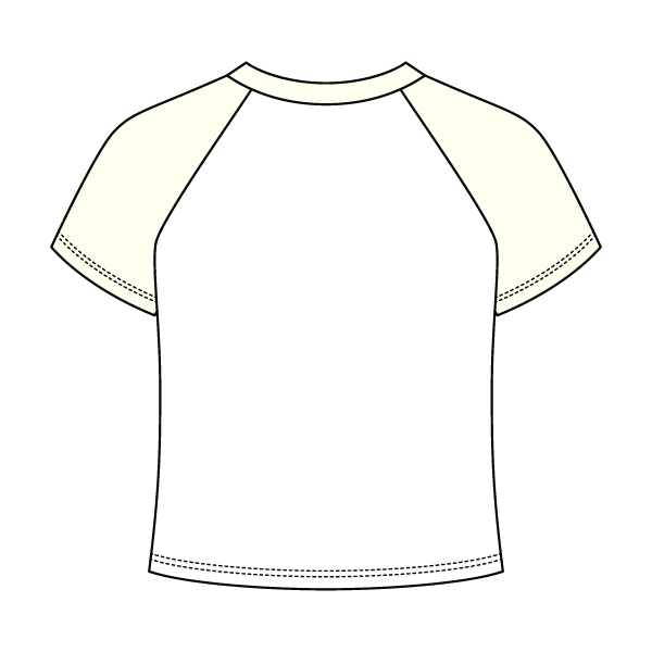 Baseball Ribbed Crop Tee