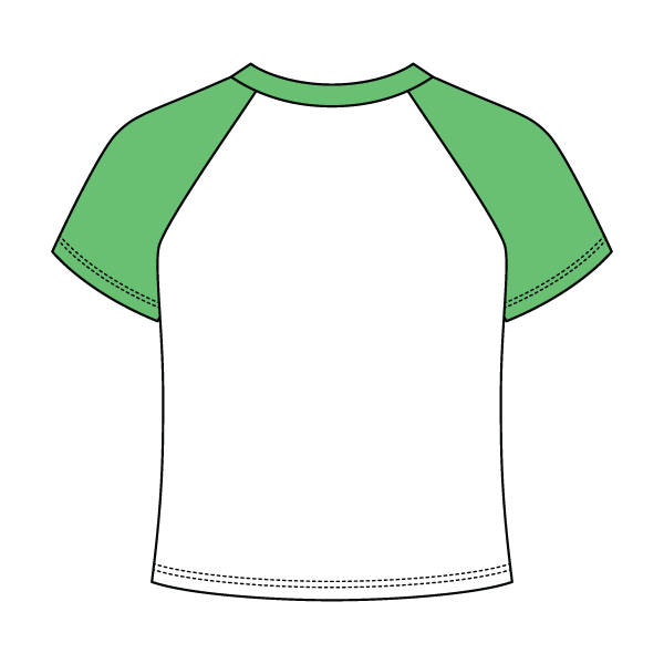 Baseball Ribbed Crop Tee