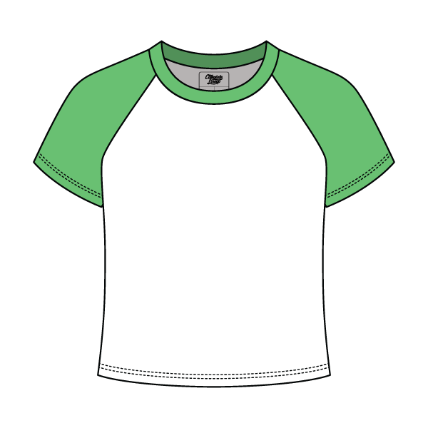 Baseball Ribbed Crop Tee