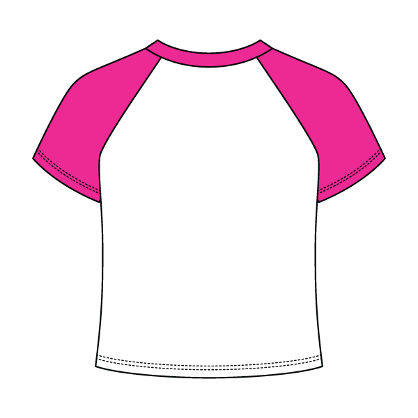 Baseball Ribbed Crop Tee